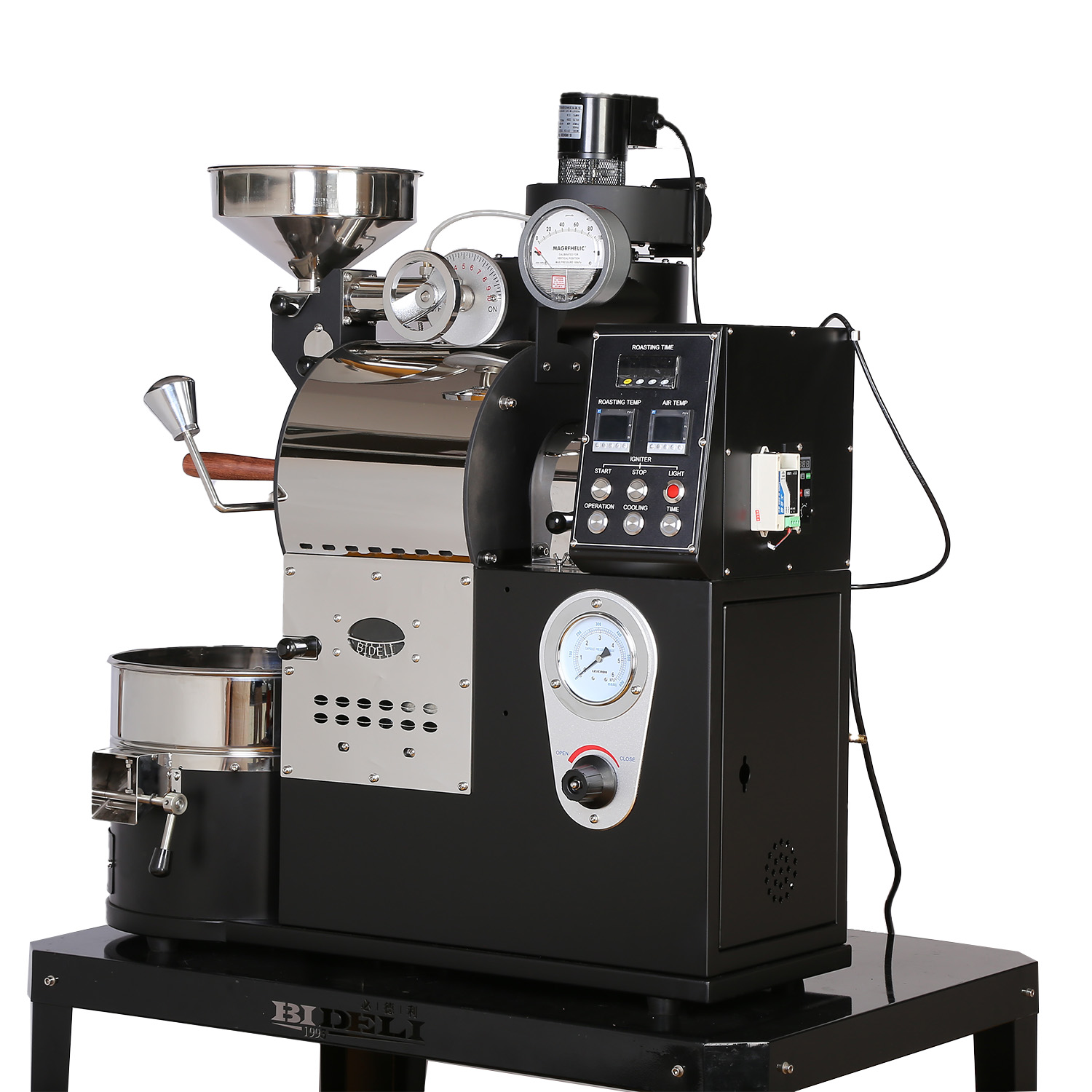 1KG咖啡烘焙机 厂家直销小型烘豆机 燃气咖啡豆烘培机